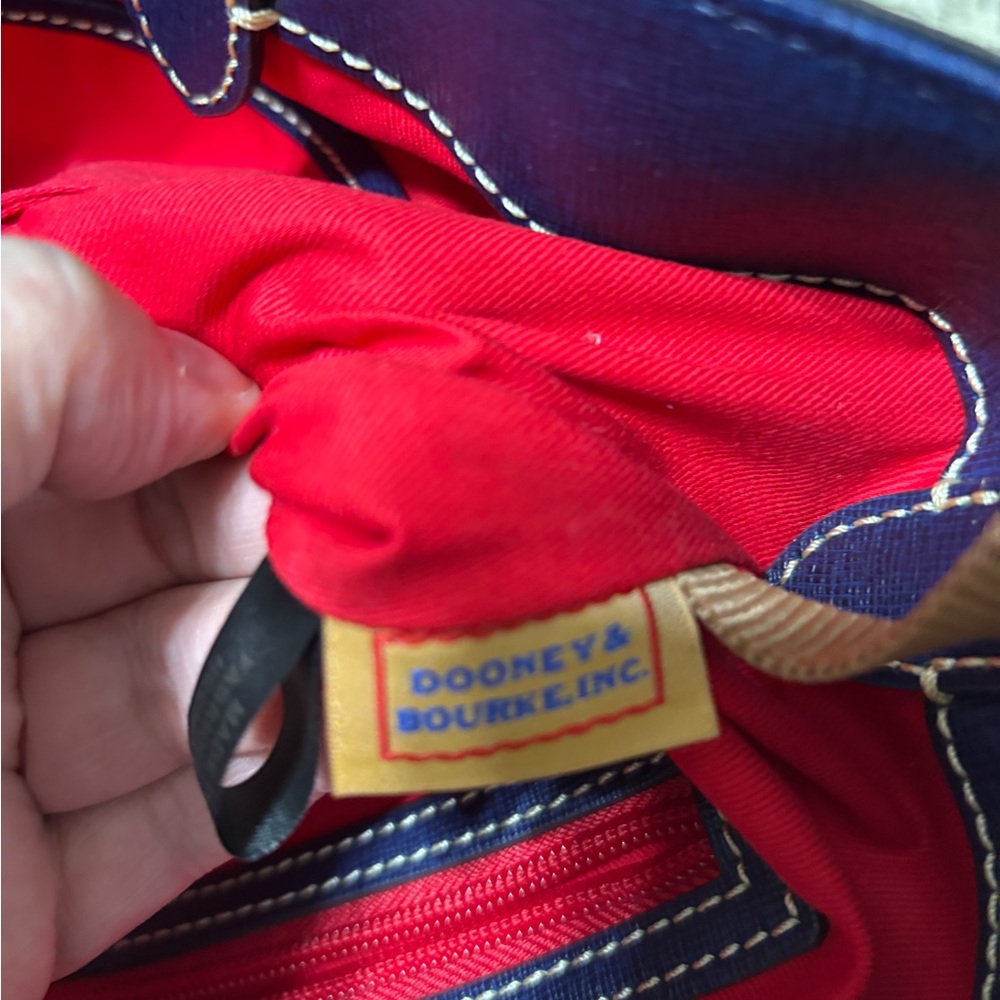 Dooney & Bourke Marine Blue Brenna Leather Bag - Picture 7 of 12